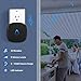 Motion Sensor Alarm, Outdoor Alarm 328ft Long Transmission Range Weatherproof Motion Sensor Detector Security Alert System for Home, Business, Outdoor Property Safety with LED Indicator