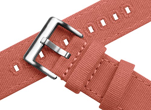 Image of BARTON WATCH BANDS Quick Release Canvas Watch Band Straps, Autumn, 23mm