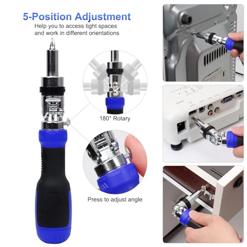 Image of SHARDEN 13-in-1 Ratchet Screwdriver Multi Screwdriver Tool All in One