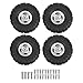 RC Car Tire, RC Metal Rubber Tire Tyre Upgrade Replacement Car model accessories for MN90 91 99 99S 1/12 RC Car Crawler Model toys (Silver)