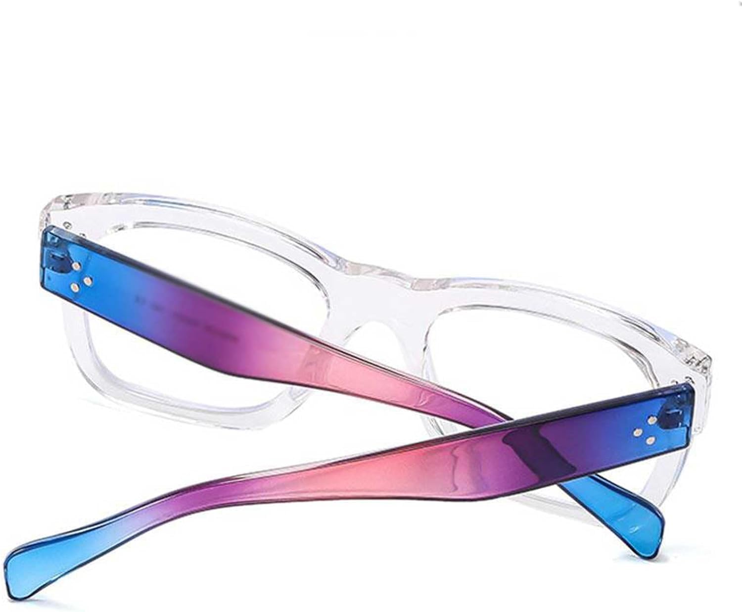 Gafas de lectura Gafas de montura grande, monturas de gafas transparentes para hombre, monturas de gafas antiluz azul, monturas de gafas elegantes para mujer, monturas de gafas cómodas Elegante