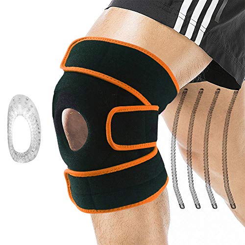 Oliomp Knee Brace Open Patella Stabilizer & Patella Gel Pads for Knee Support