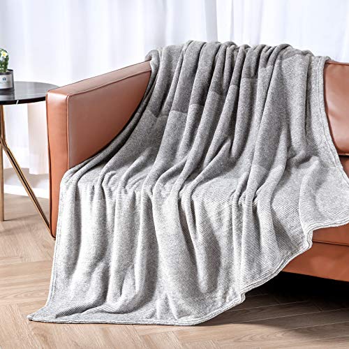 Luxear Coperta Pile Super Morbida Coperta Matrimoniale 150x200cm Grigio Coperta Divano con Ultima Tecnologia per Invernale Letto Divano Cane Neonato, Lavabile