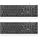 RK907 USB Wired Keyboard Full Size Office Keyboard Compatible with Mac PC Tablet Windows Android UK Layout