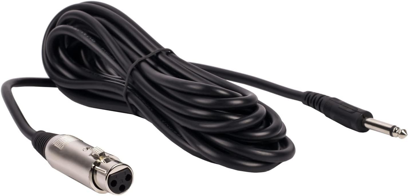 XLR to 1/4 inch audio cable