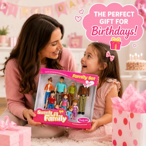 Set de 9 Figuras Familia Sweet Li’l Bendable miniatura 5