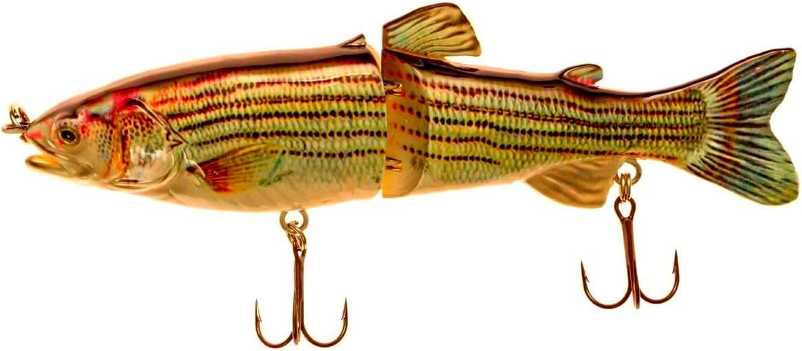 7" RF Glider Glide Bait Bass Musky Striper Fishing Big Lure Multi Jointed Shad Trout Kits Slow Sinking