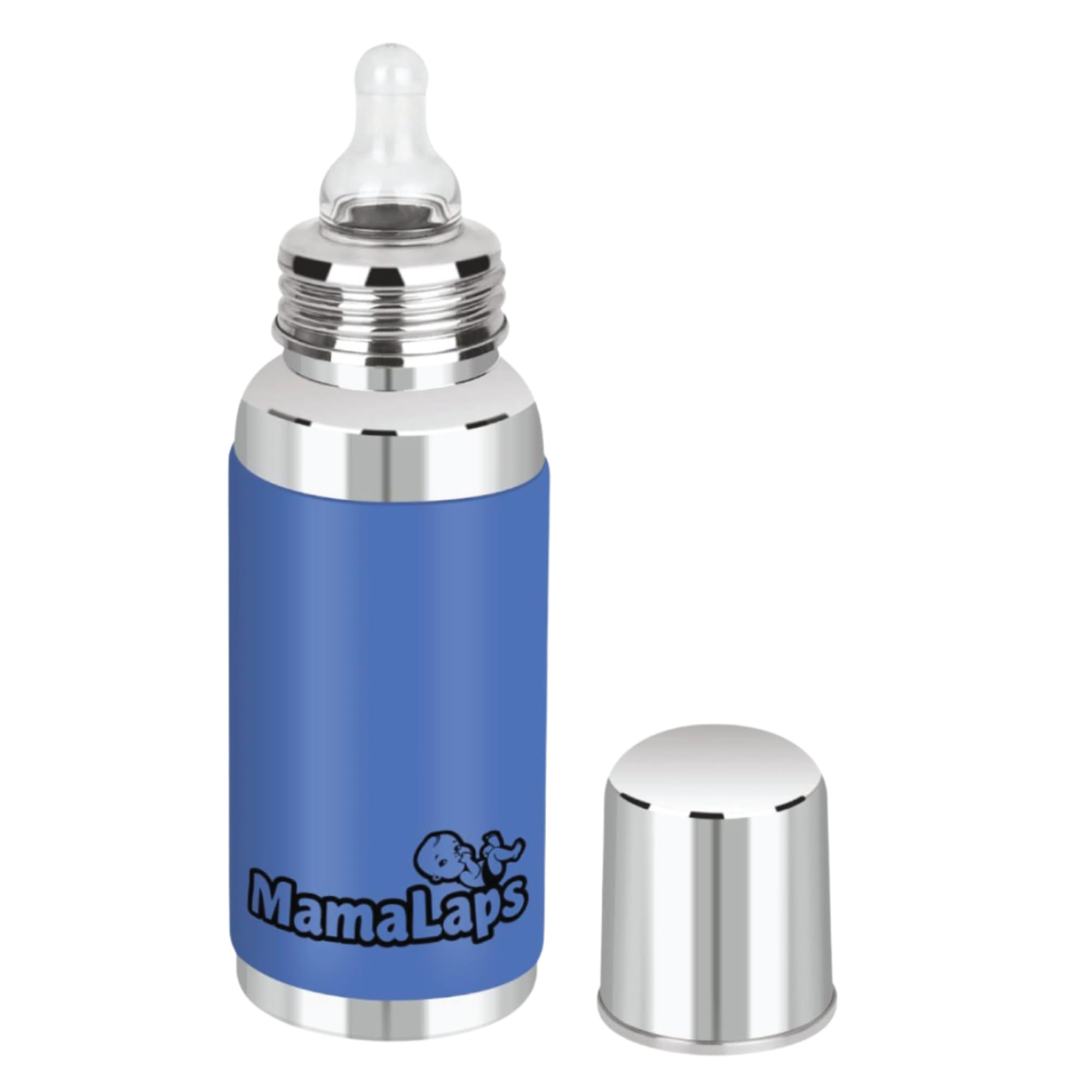 Buy MamaLaps Baby Feeding Bottle Stainless Steel with Advanced