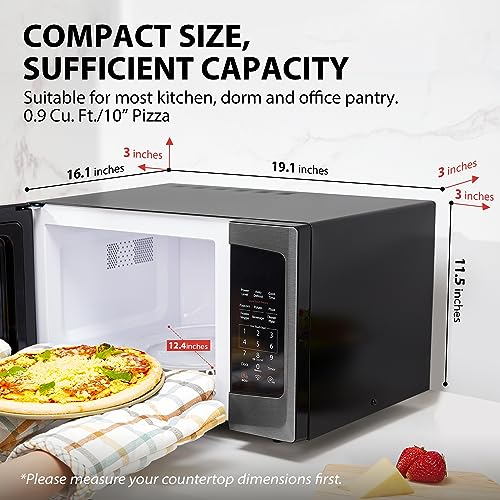 Toshiba-ML-SEM23PBS-Smart-Countertop-Microwave-Voice-Control-with-Alexa-Free-Recipe-in-APP-Kitchen-Essentials-Mute-Function-ECO-Mode-900W-09-Cu-Ft-With-106-Turntable-Black