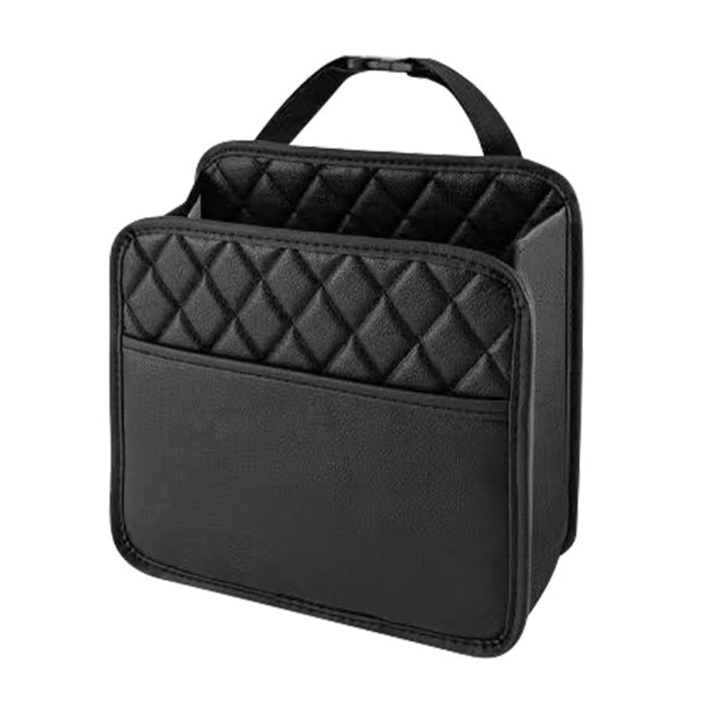 Onchdbfhuu Multifunctional Car Seat Storage Bag Leather Storage Bag Suitable for Most Car Models Interior Design