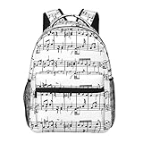 Photo Gallery keddji note musicali, zaino per studenti zaino casual zaino classico borsa da scuola resistente all acqua Photo Gallery keddji note musicali, zaino per studenti zaino casual zaino classico borsa da scuola resistente all acqua