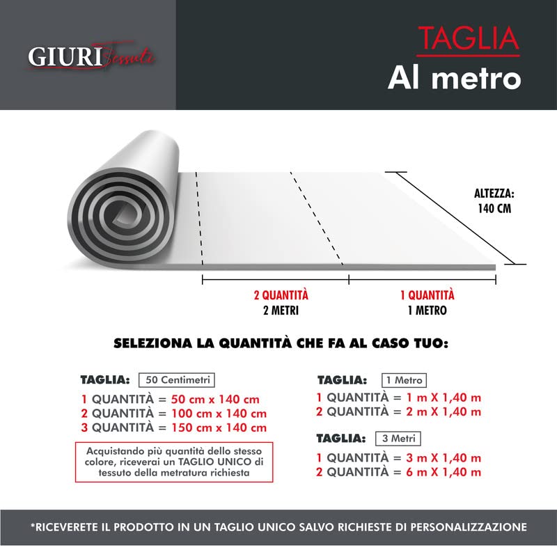 GIURI TESSUTI - TOKYO, Tessuto Tecnico ANTIGRAFFIO, Idrorepellente e Antimacchia - Ideale per Tappezzeria, Automotive e Accessori Animali (10 Metri, Nero)