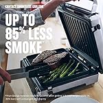 George Foreman Family Size (4-6 Servings), GRD6090B Smokeless-Digital Smart Select, Stainless Steel - Image 3