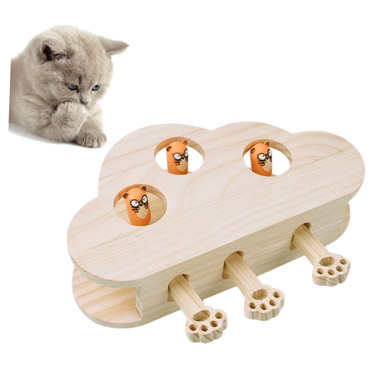 Abaodam Jouet Souris pour Chat Jouet Educatif Interactif pour Animal De Compagnie