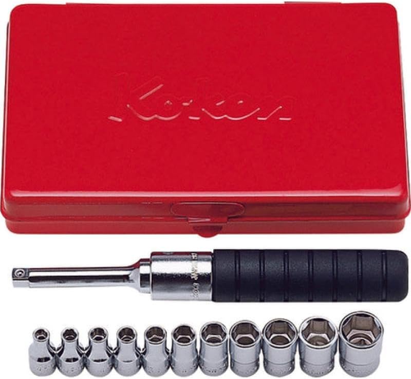 Ko-ken 2203M 1/4 Sq. Dr. 12 Piece 6-Point Metric Socket set 4-13mm