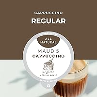 Vista 6 de Mauds Cápsulas de café clásicas de capuchino tostado medio de 16 quilates producción de energía solar reciclables de una sola porción de 1 paso 100