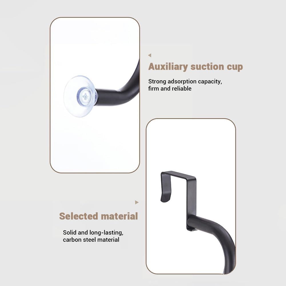 Garvee Porte-épices 6 Niveaux en métal Robuste – Rangement fresque pour Cuisine, Garde-Manger ou Salle de Bain – Noir