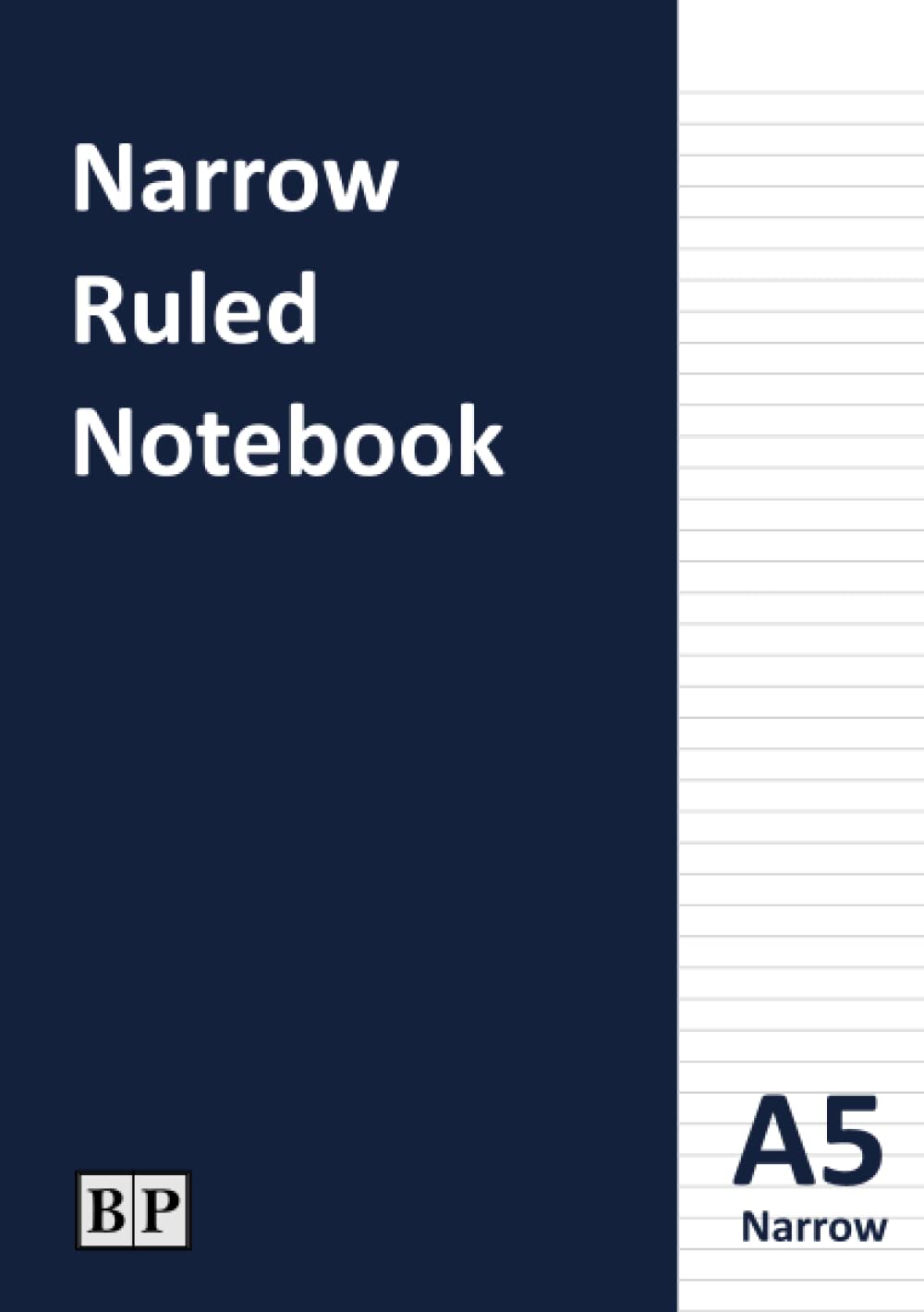 A5 Narrow Ruled Notebook: 120 pages, 5mm ruled lines, For Projects, Planning and Study