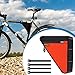 Aosekaa Bike Frame Bag Bicycle Triangle Bag Convenient Compact Easy to Install Bike Under Top Tube Pouch with Straps for, Orange