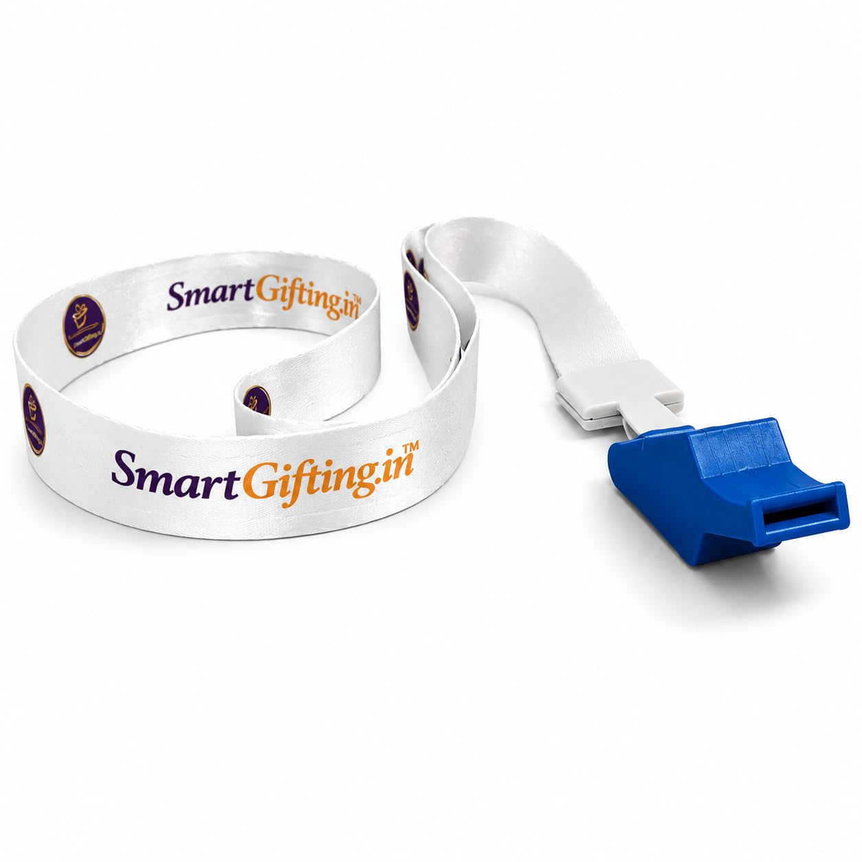 SmartGifting Premium Sports Whistle with Lanyard Tag, Customised Name, Message and Logo (Blue Colour 1 Pc)-image-8
