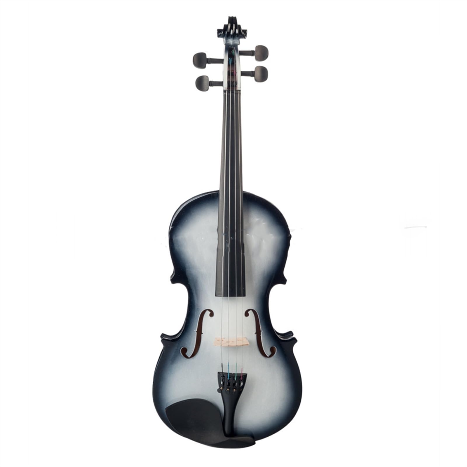 Geige Violine Handgefertigt Farbverlauf Volle Größe Mit Kofferzubehör(Blackwhite)