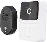 Doorbell Video Camera, 1080P 2 Way Talk AI Human Detection Smart Video Doorbell, IP66 Waterproof 2.4G Video Doorbell Camera with Night Vision for Indoor Outdoor