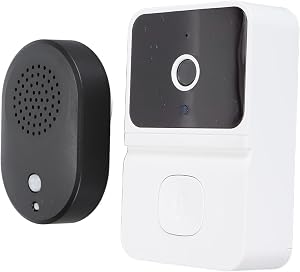 Doorbell Video Camera, 1080P 2 Way Talk AI Human Detection Smart Video Doorbell, IP66 Waterproof 2.4G Video Doorbell Camera with Night Vision for Indoor Outdoor