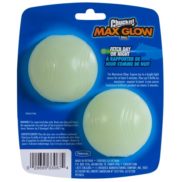 Chuckit! CH33067 Max Glow Medium 2-er Pack
