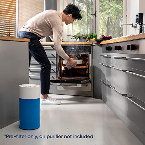 Blueair Blue Pure 411 Light Blue Pre-Filter, Washable Fabric Traps Pollen, Pet Hair & Dust, Diva Blue #TOP6