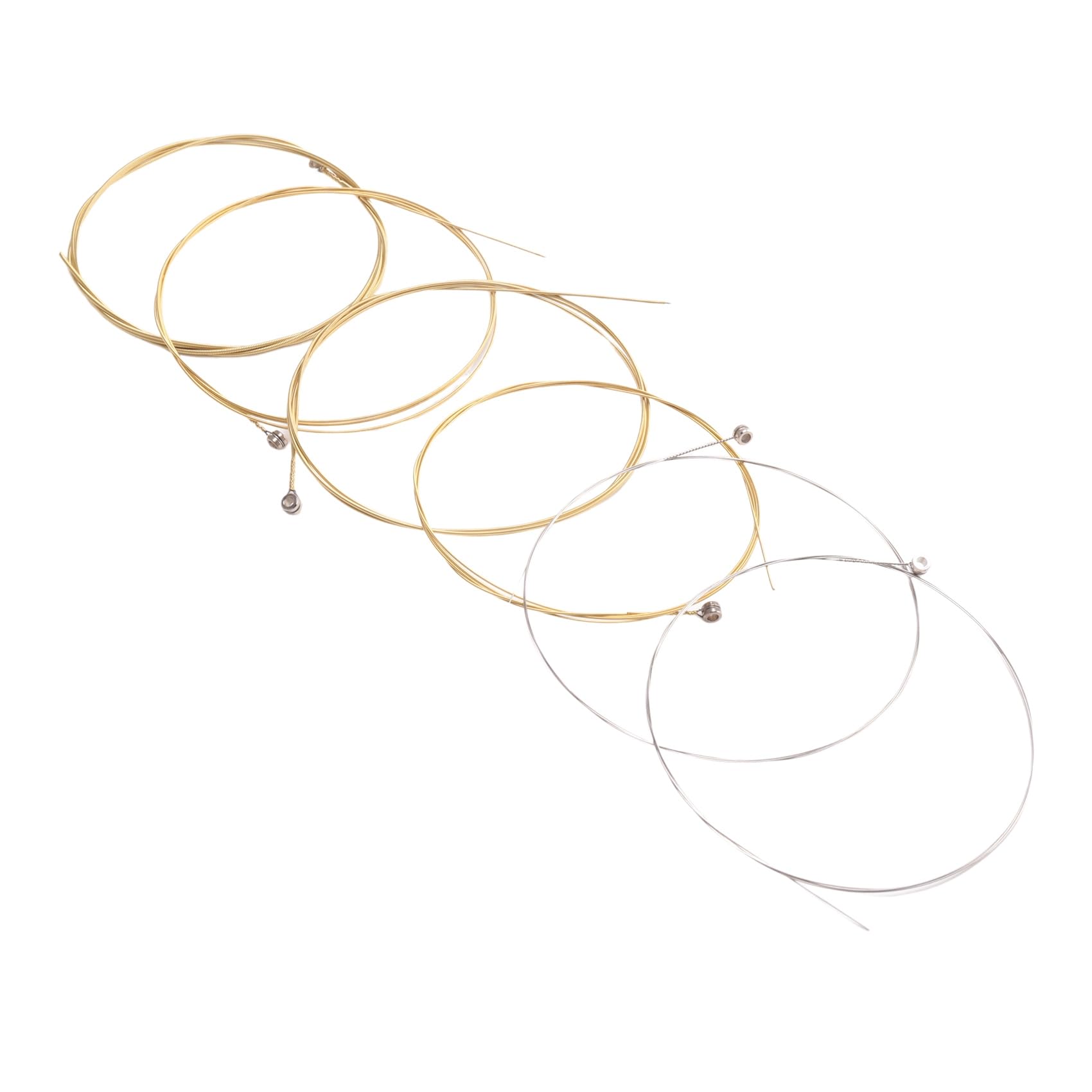 Jiyaohui As Shown Set 6 Metal Strings For Acoustic Guitar 1 Meter 1M New