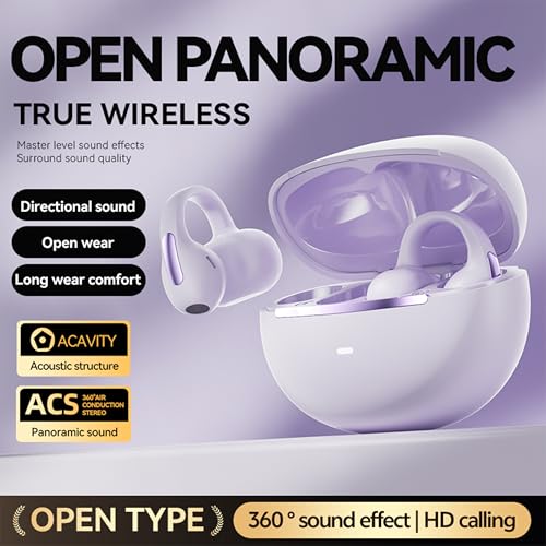 50% Off Wireless Clip-on Earbuds with Bluetooth 5.4