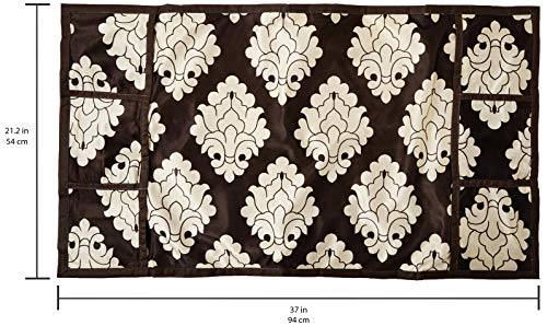 Image of Amazon Brand - Solimo Polyester Fridge Top Cover (Brown)