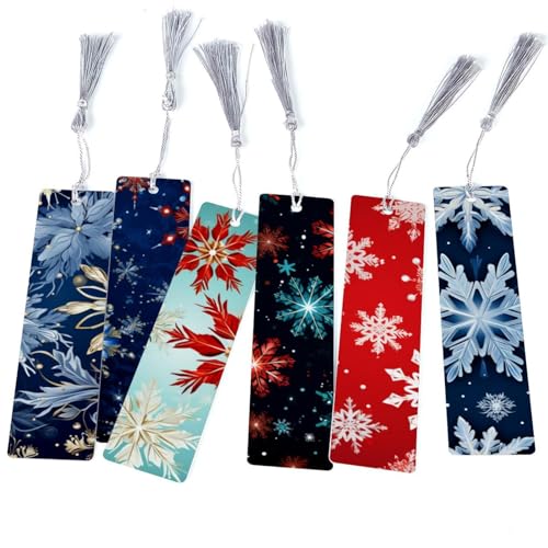 6 marque-pages de Noël flocon de neige parfaits comme petits cadeaux de table