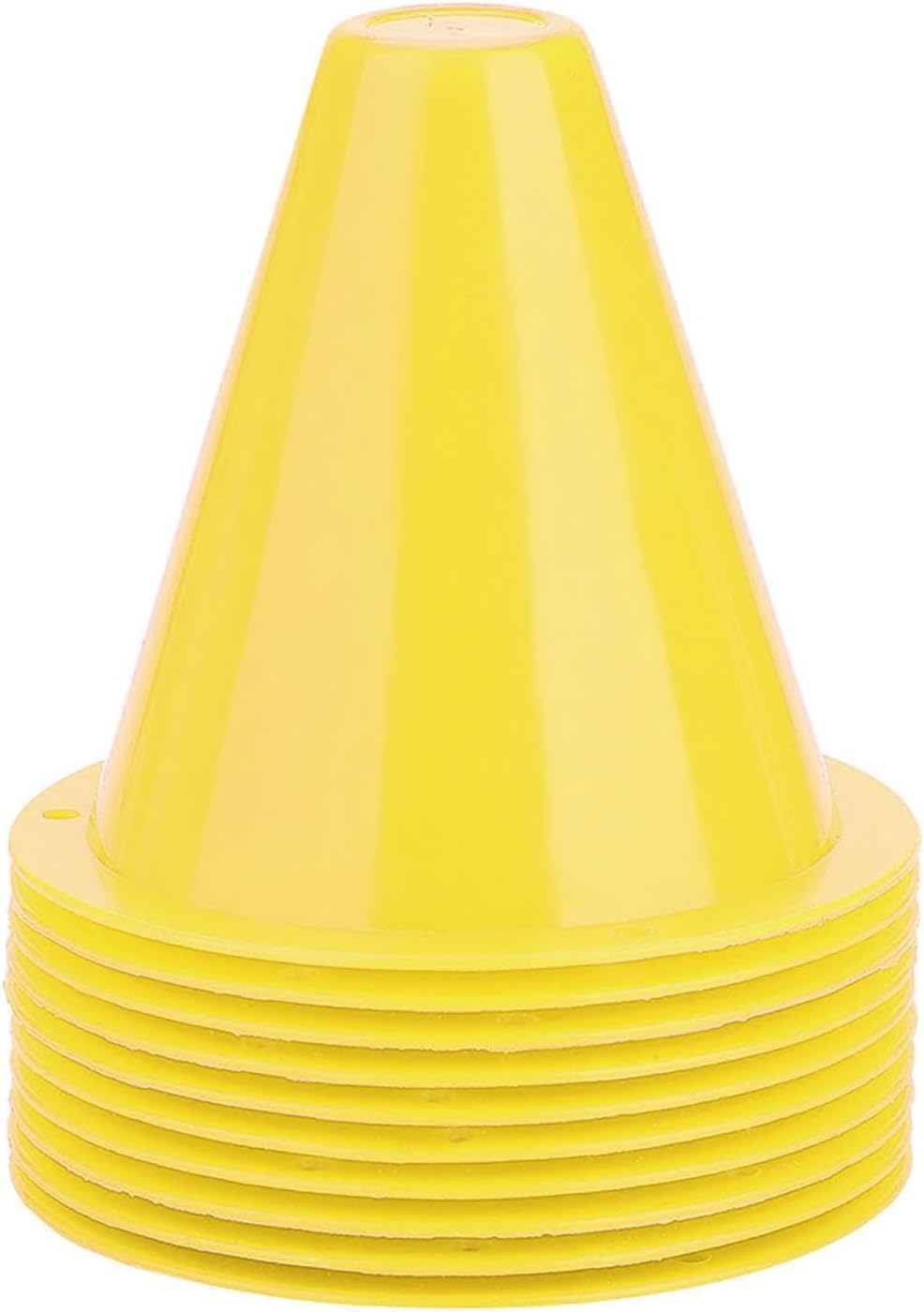 OUKENS Training Marker Cones, 10pcs 3 Inch Mini Sports Cones Football Training Sports Equipment Roller Skating Barriers Plastic Marker Holder Accessory for Fitness Practice