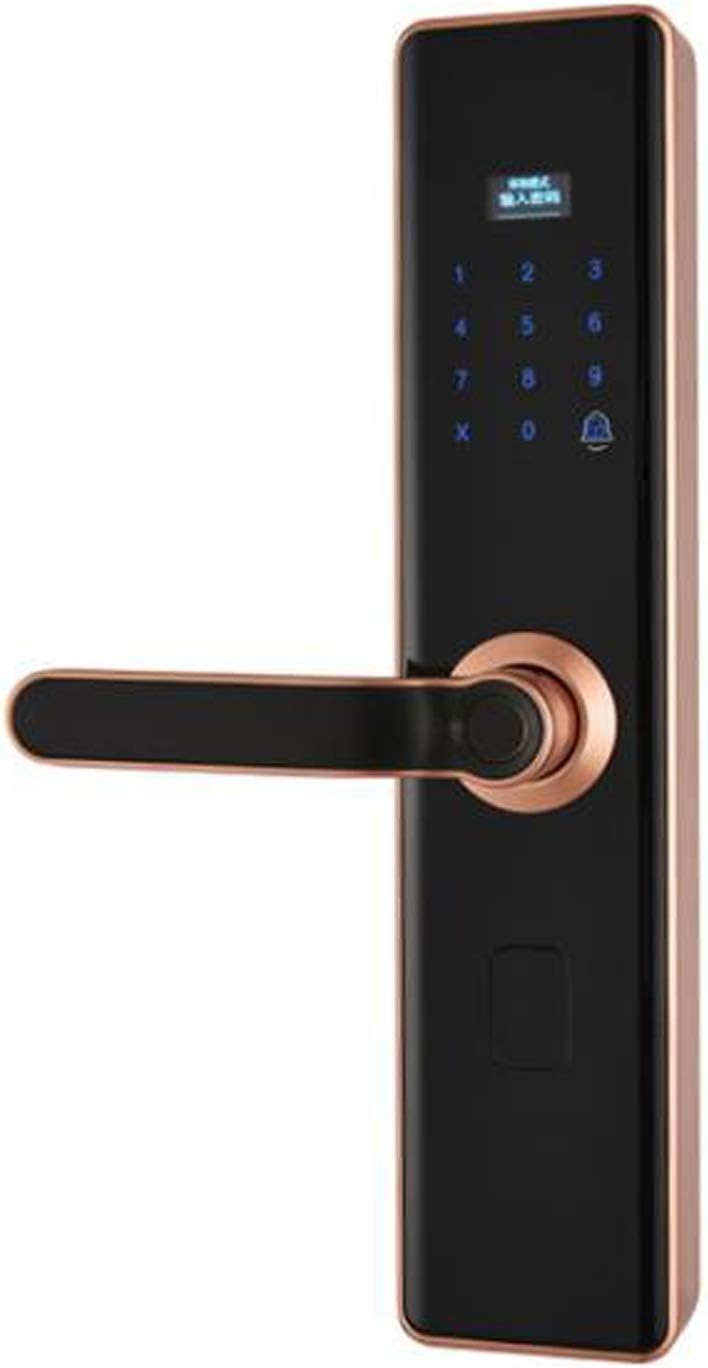 Door Locks with Keys Home Security Door Fingerprint Lock Smart Lock Swipe Password Automatic Unlocking Multi-Factor authentication