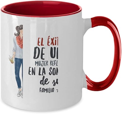 Miniatura 6 de Mujer  regalo para amiga, novia, esposa, prima  taza de café, 11onza, Rosado