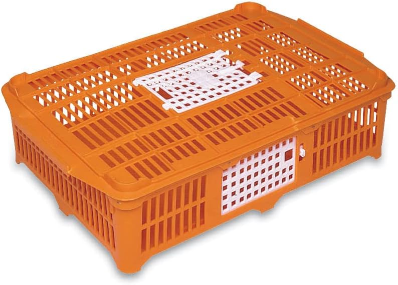 Small Poultry Shipping Crate, Yellow, 26.37" x 17.71" x 5.11"