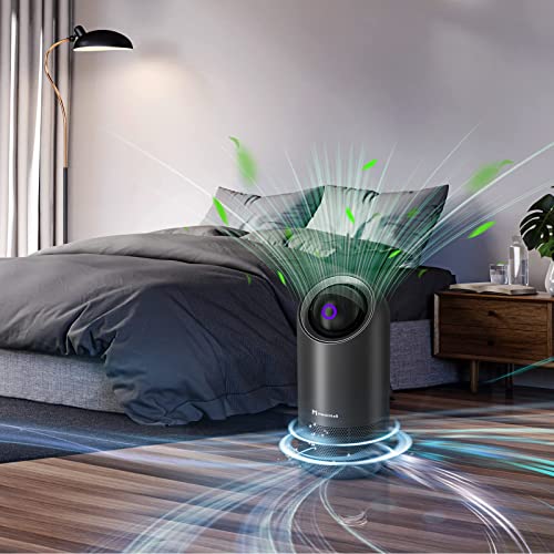 Homintell Air Purifiers For Home, Pm 2.5 Sensor H13 True Hepa Air Purifier For Large Room Bedroom 22 Db, 4 Modes Air Cleaner Removing 99.97% Dust Odor Smoke Pollen Allergies Pets Hair #TOP6