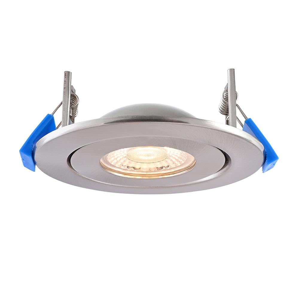 Shield360 4CCT Tri Wattage Downlight/Fully Adjustable/Dimmable (Satin)