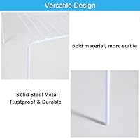 Vista 7 de iPEGTOP Juego de 6 estantes organizadores de armario de cocina, tamaño pequeño de 10.6 x 5.1 pulgadas, estante de alambre de almacenamiento