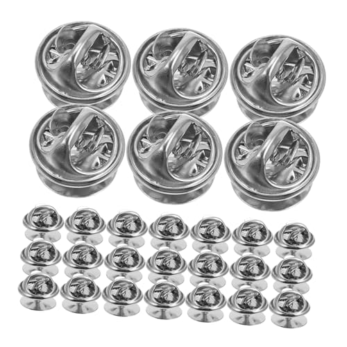 150 broches de solapa de metal plata para fabricar joyas de bricolaje 2