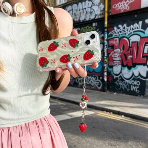 Tewwsdi Cute Kawaii Strawberry Phone Case for iPhone 17 Pro by Tewwsdi - Used condition - Image 4