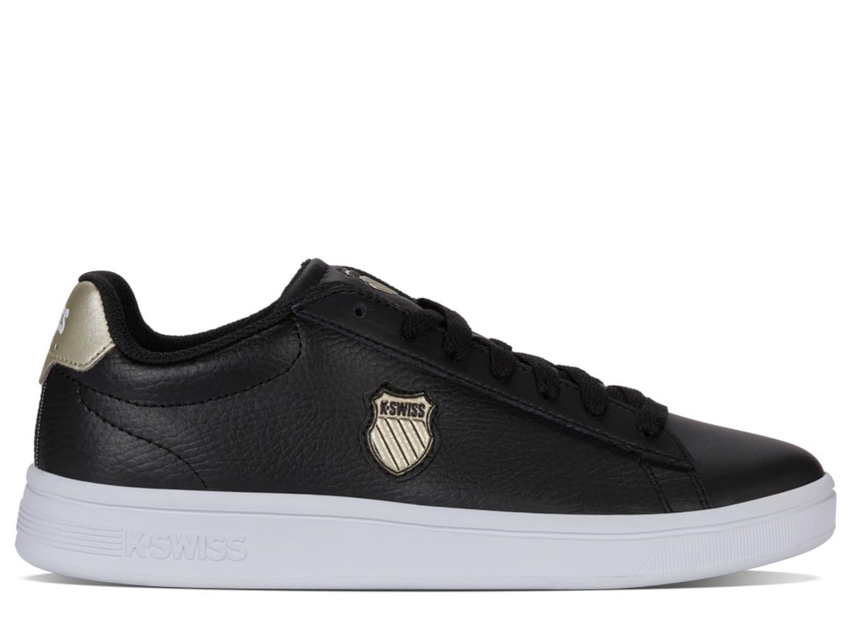 K-Swiss Black/White | Court Shield Ii | /Champagne Womens Size 8