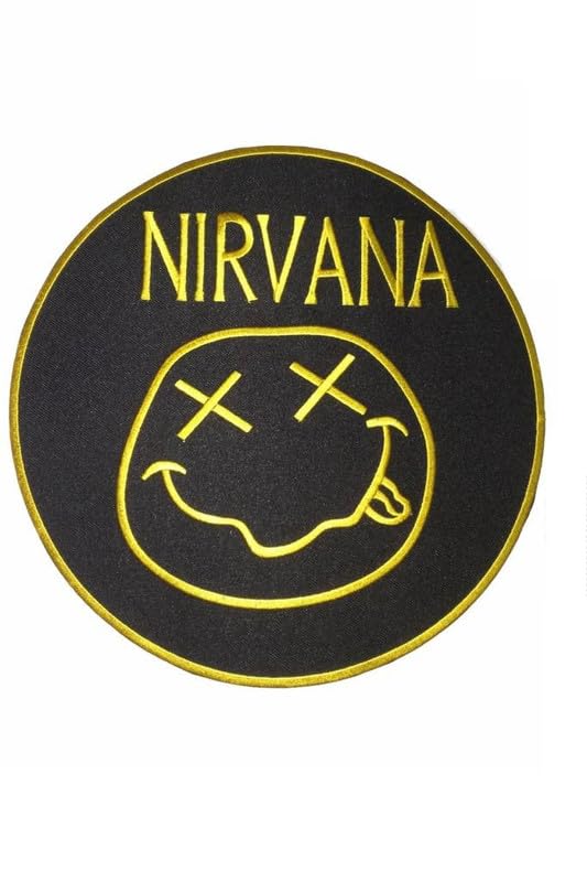 Écusson brodé Nirvana à thermocoller sur vêtements, veste, jean, t-shirt, casquette, manteau, gilet, sac, etc. Grunge Alternative Rock Kurt Cobain - Les Beatles, Paul McCartney, John Lennon, RIngo Starr, George Harrison Écusson brodé Nirvana à thermocoller sur vêtements, veste, jean, t-shirt, casquette, manteau, gilet, sac, etc. Grunge Alternative Rock Kurt Cobain
