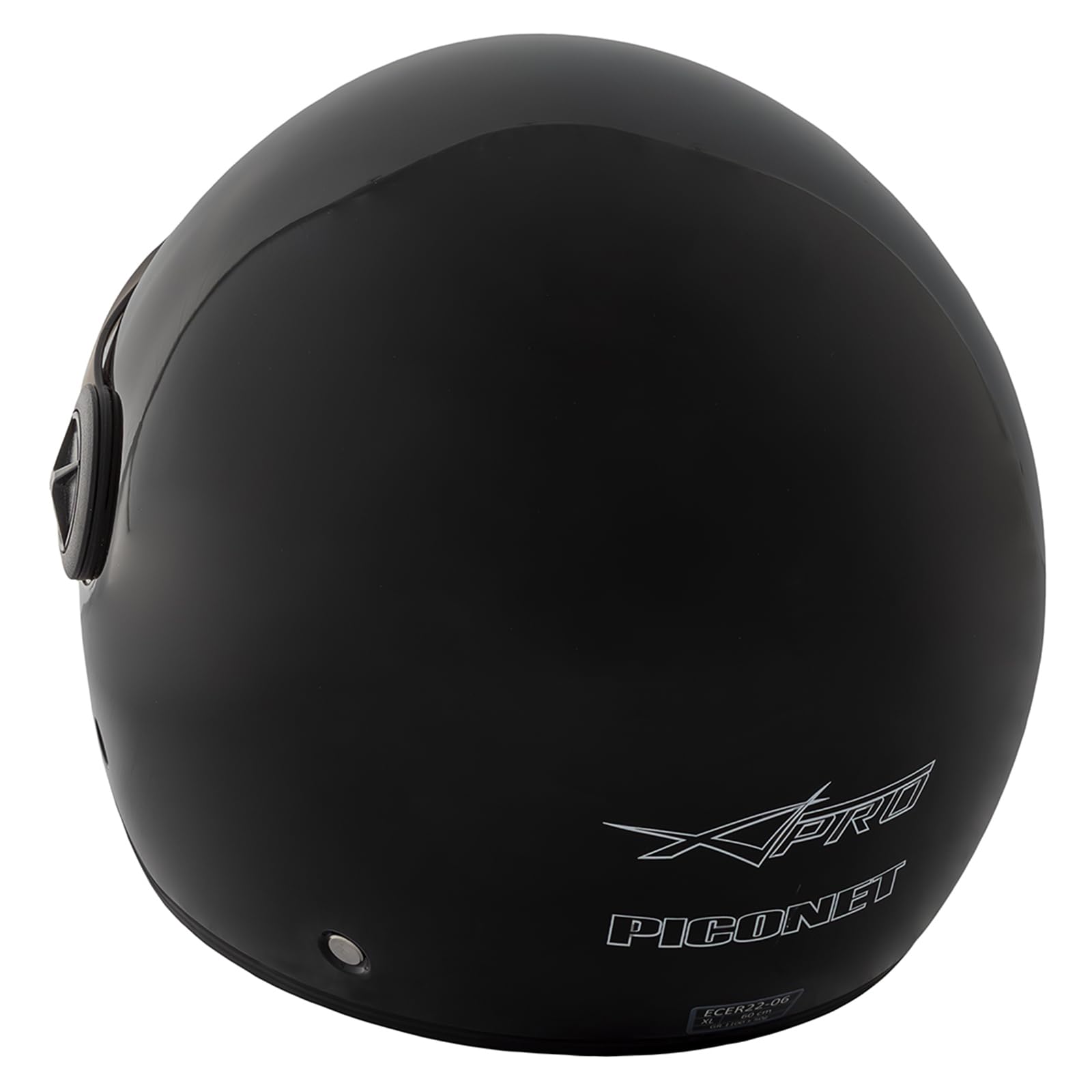 Piconet Casco Jet Frontino Moto Scooter Quad Custom Nero ECE 22-06 TAGLIA L