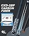 CRICAL Carbon Fiber Pool Cue Stick CXD Series Professional Pool Sticks with Super Low Deflection Pro Taper Shaft Pool Cue Tournament Level Billiard Cues with 12.5mm Tip (Precise Easy to Control)