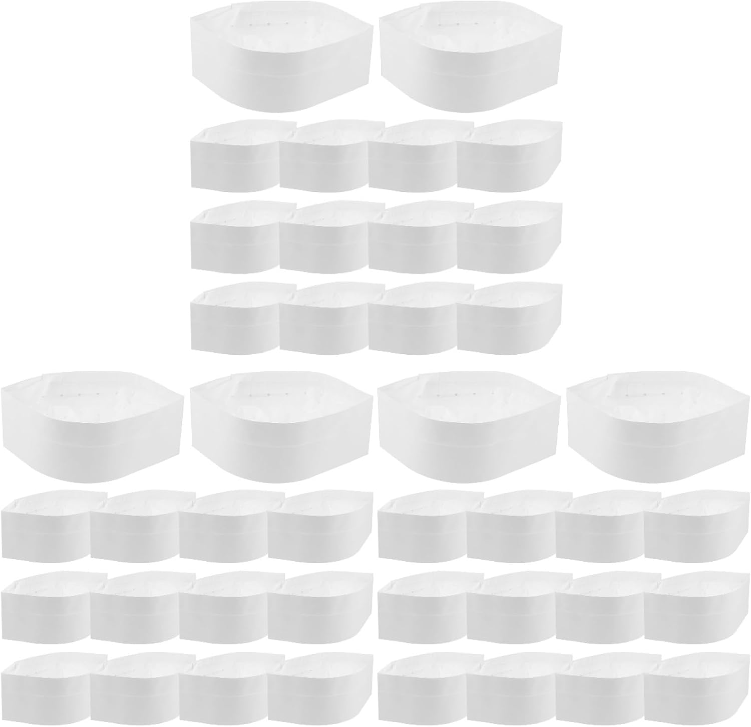 Hemoton 40 Pcs Disposable Chef Chef caps Disposable Non Woven Chef Hats Paper Chef Cap Hats Non Woven