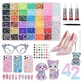 [Professional 42-Grid Organization] Our big bedazzling kit features an upgraded 42-compartment storage case to keep 32,000pcs gems perfectly sorted. This high-capacity design prevents color mixing, allowing you to find the exact shade quickly for com...