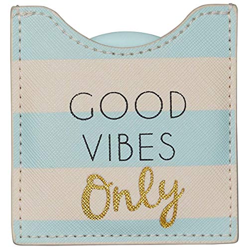 DRAEGER PARIS 1886 Good Vibes Only - Espelho redondo de bolso para levar a qualquer lugar, aniversário, para qualquer ocasião, 8,5 x 8 cm, 76005932