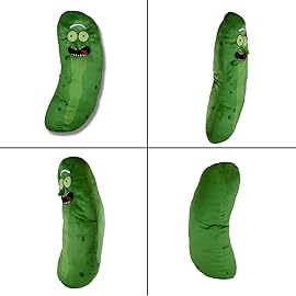 Franco Collectibles Pickle Rick And Morty Adult Swim Super Soft Plush Cuddle Pillow Buddy, One Size, (100% Officially Licensed Product)